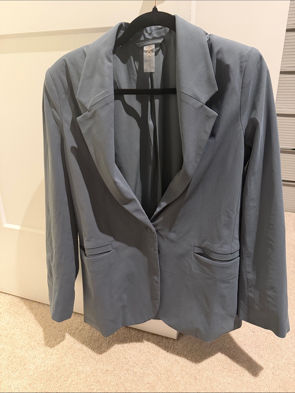 RHONE Slate Blue Women's Single-Button Blazer